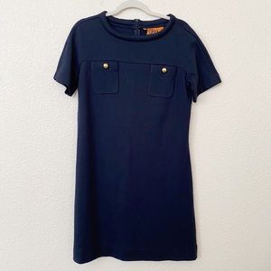 Tory Burch Navy Casual Shift Dress